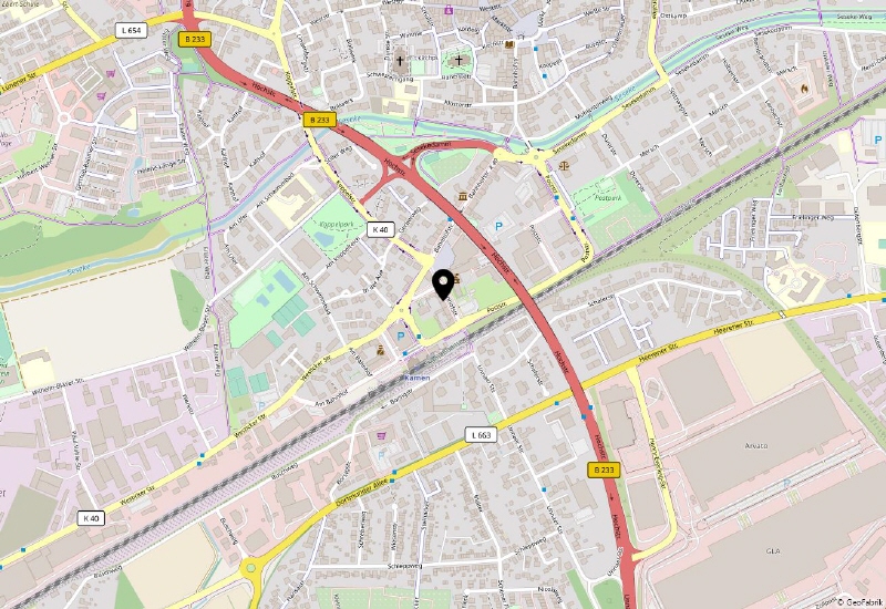 Umgebungsplan Etagenwohnung Kamen